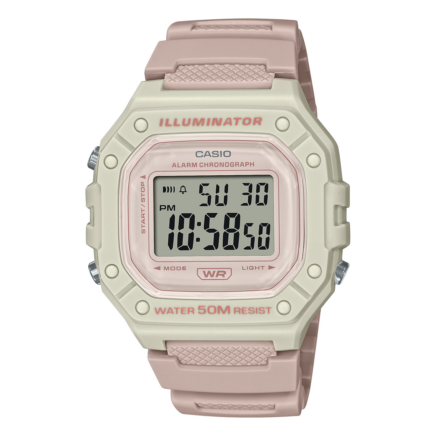 Casio W218HC-4A2V | Light Pink Digital Women's Watch