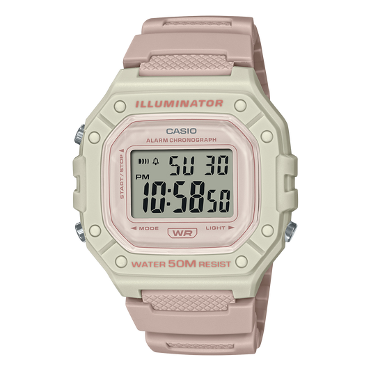 Casio W218HC-4A2V | Light Pink Digital Women's Watch