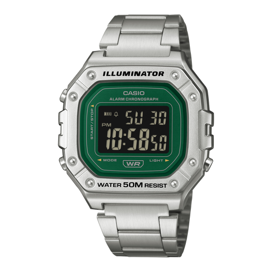 Casio W218HD-3AV Silver