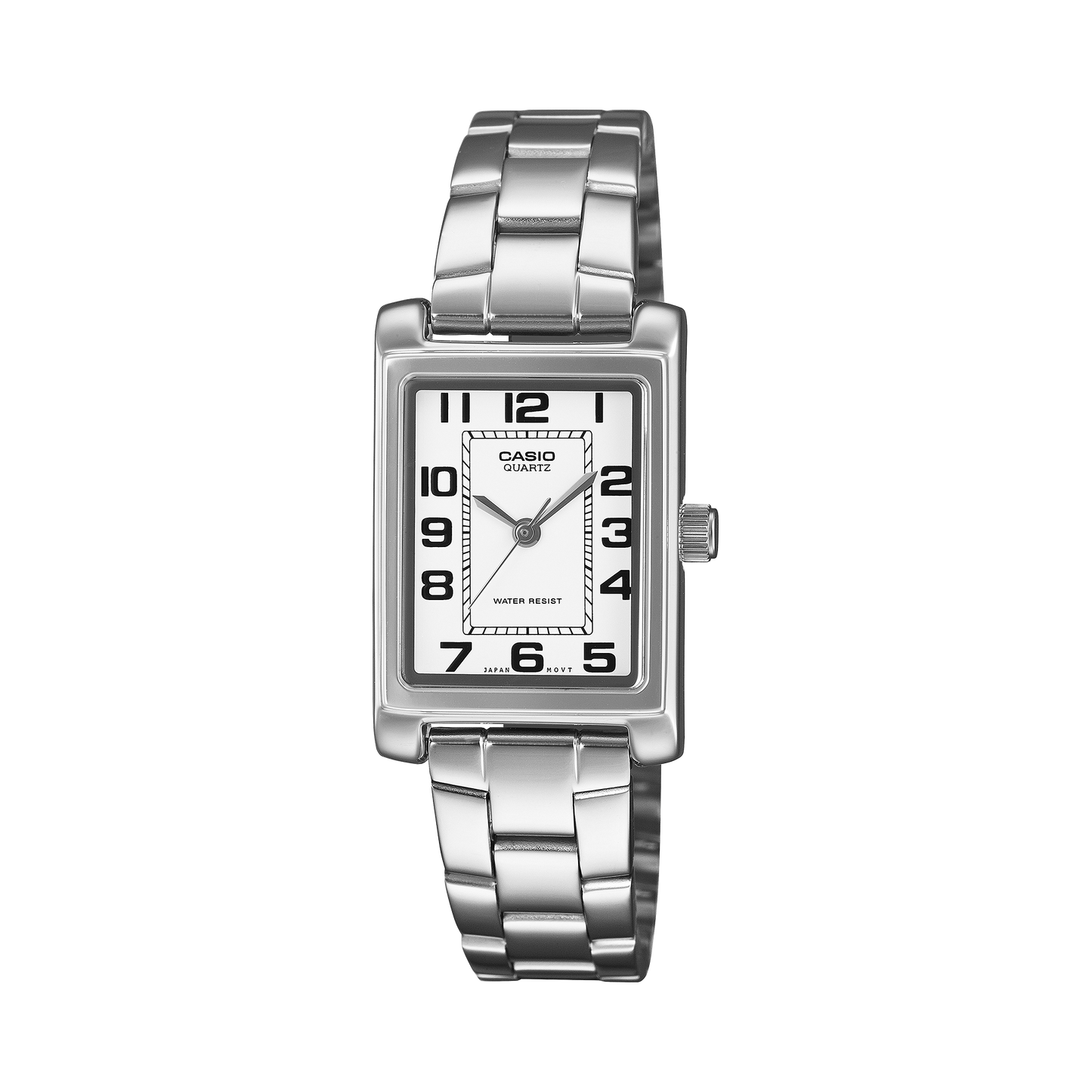 Casio LTP1234PDC-7B | Casio LTP Silver Rectangular Watch