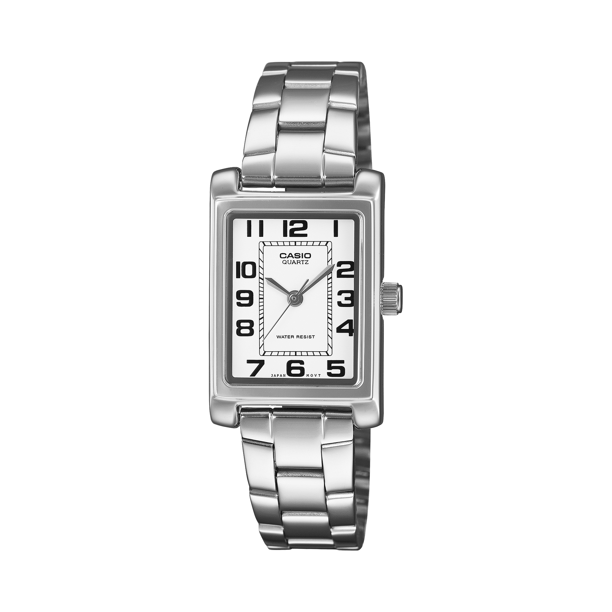 Casio LTP1234PDC-7B | Casio LTP Silver Rectangular Watch
