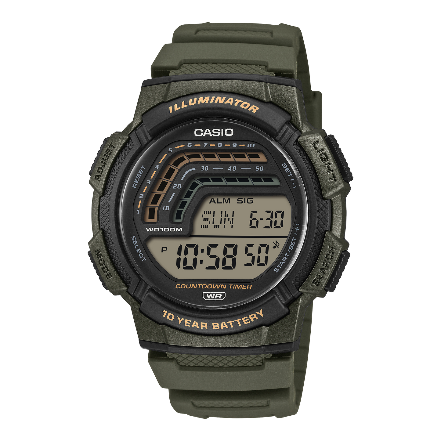 Casio WS1800-3AV Black
