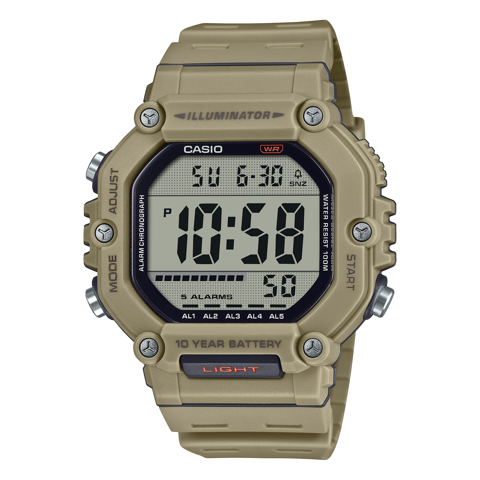 Casio AE1600H-5AV | Digital Brown