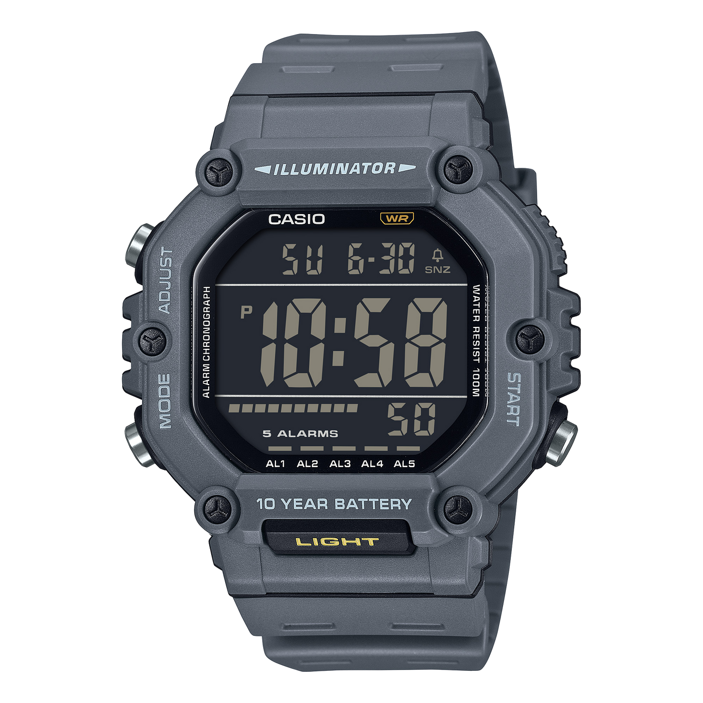 Casio AE1600H-8BV | Digital Gray