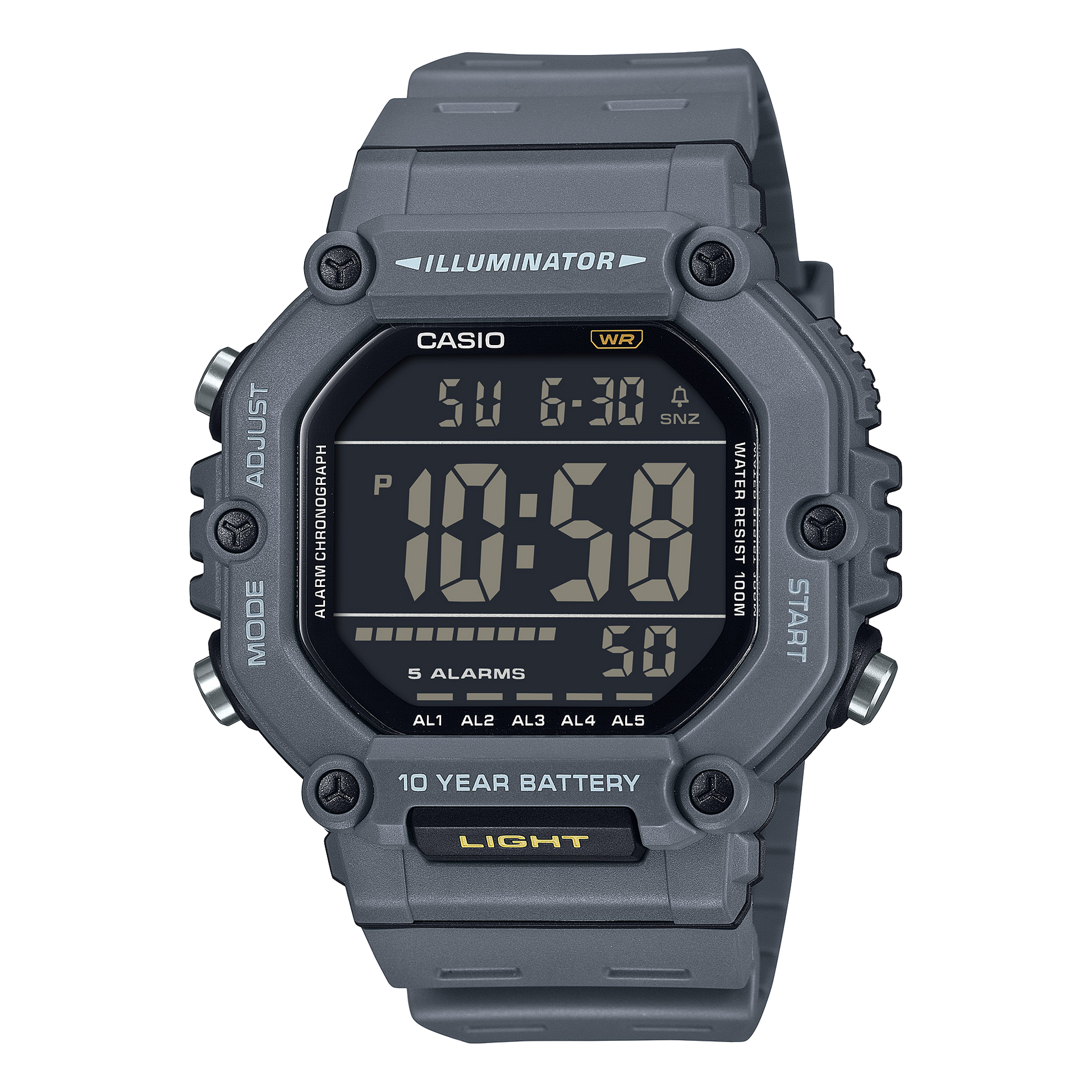 Casio AE1600H-8BV | Digital Gray