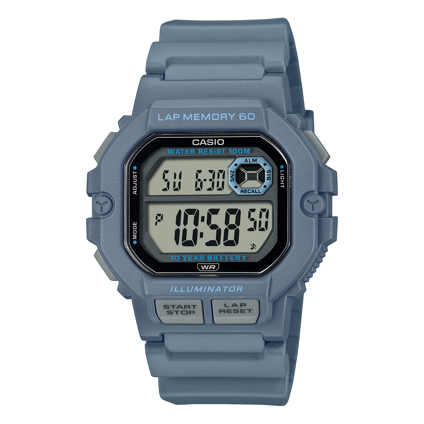 Casio WS1400H-2AV Blue, Light blue