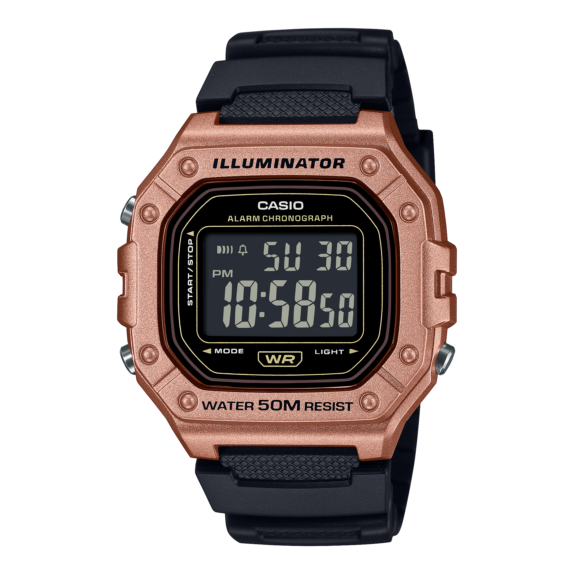 Casio W218HM-5BV Brown
