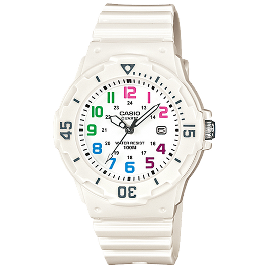 Casio LRW200H-7BV | White Analog Watch