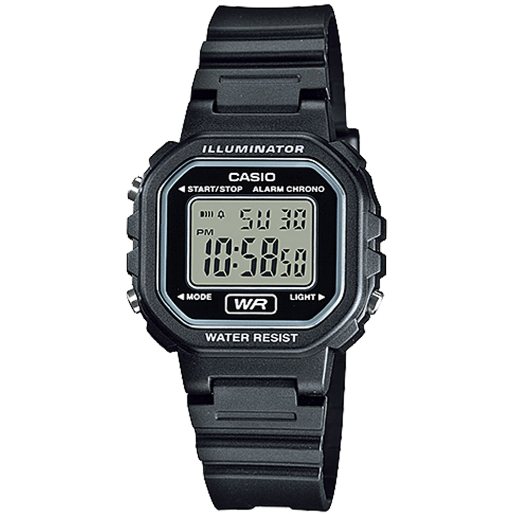 Casio LA20WH-1A | All Black Digital Watch