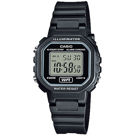 Casio LA20WH-1A | All Black Digital Watch