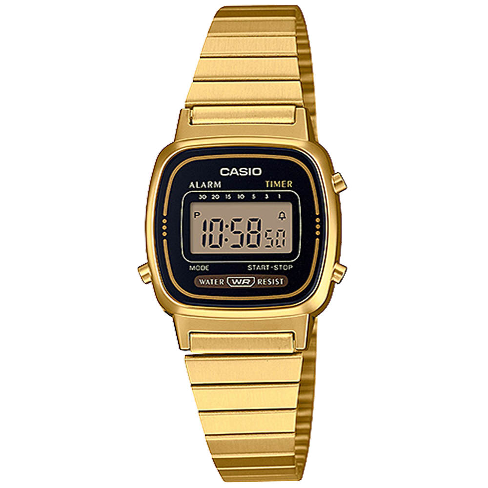 Casio LA670WGA-1 | Gold Metal Vintage Watch