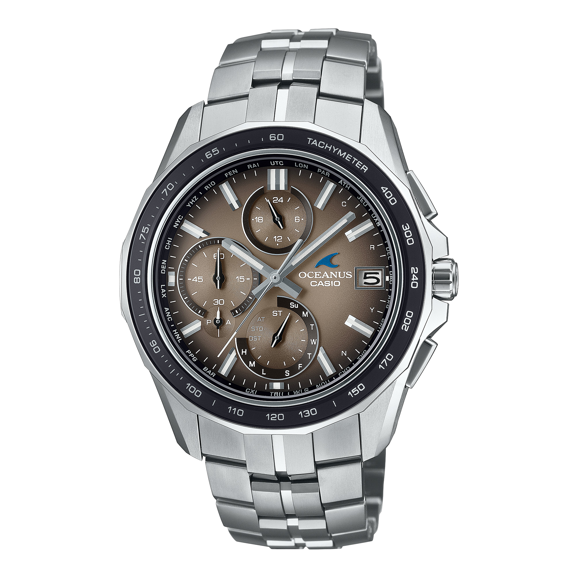 Casio OCWS7000RA5A | OCEANUS Manta Brown