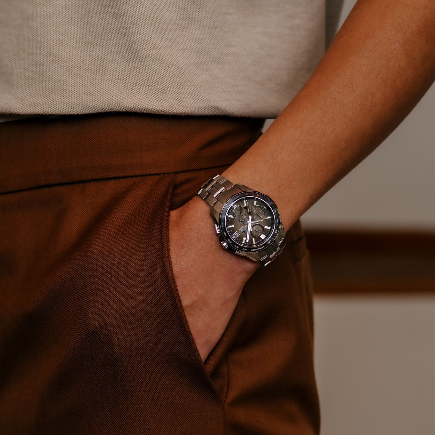 Casio OCWS7000RA5A | OCEANUS Manta Brown