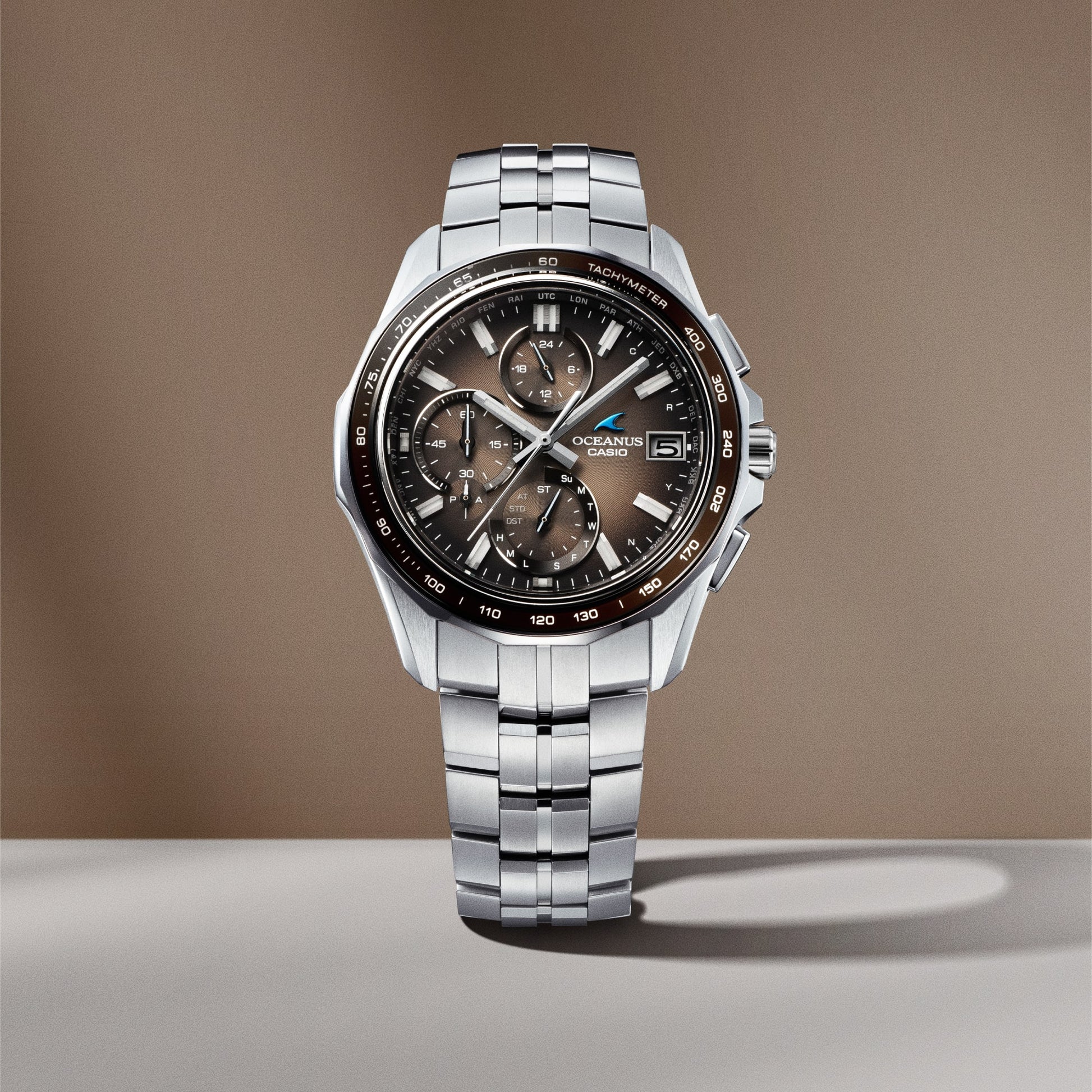 Casio OCWS7000RA5A | OCEANUS Manta Brown