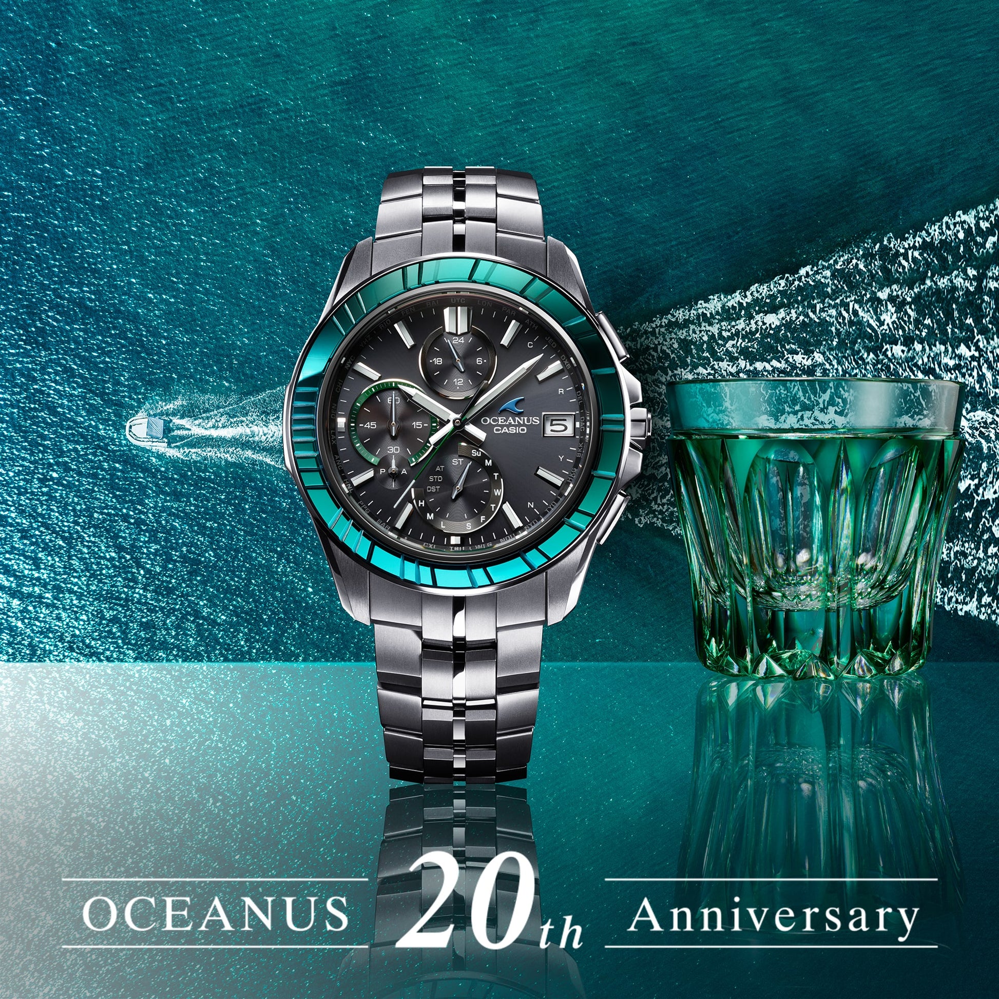Casio OCWS7000SG1A | OCEANUS Manta Green