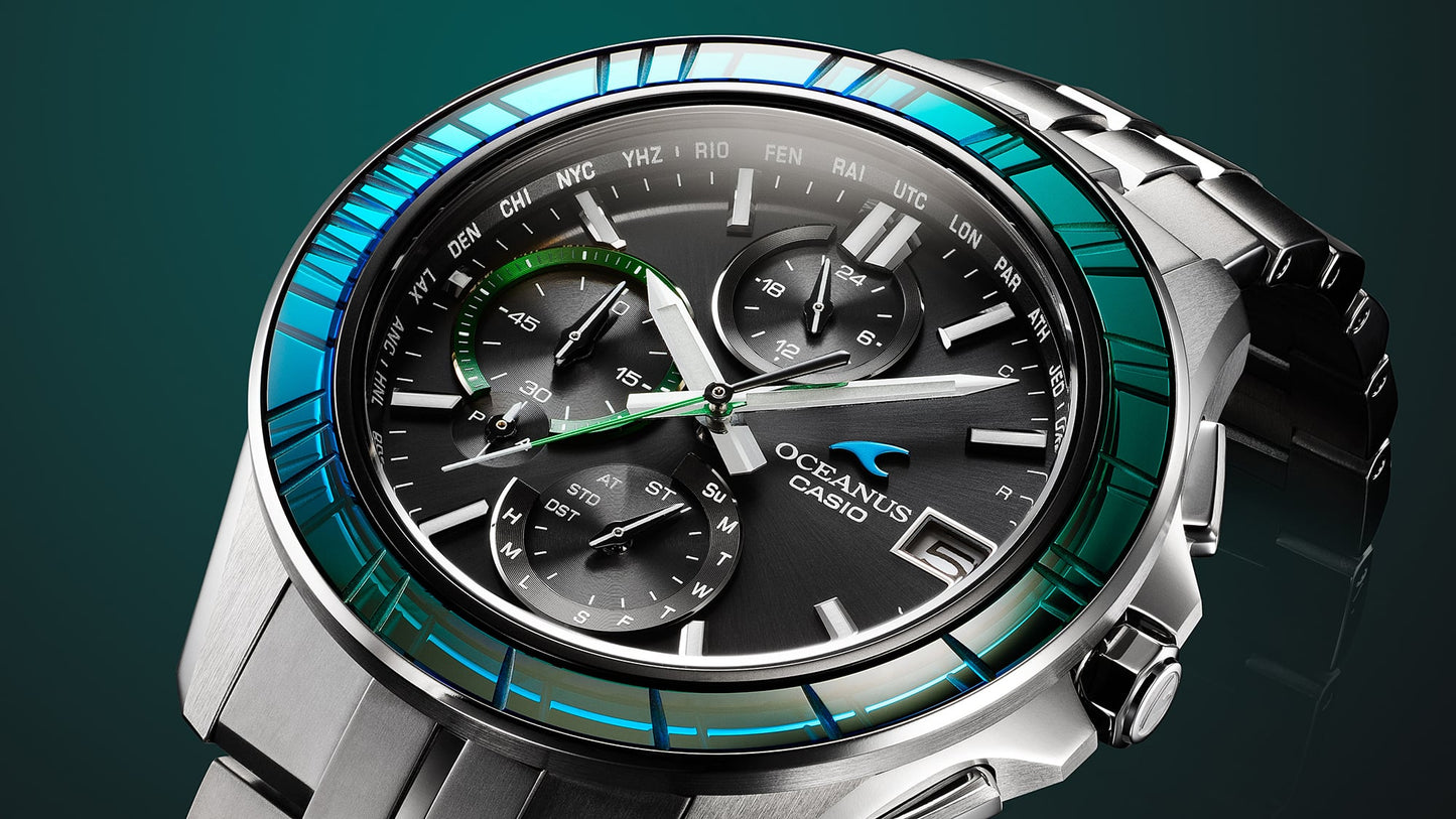 Casio OCWS7000SG1A | OCEANUS Manta Green
