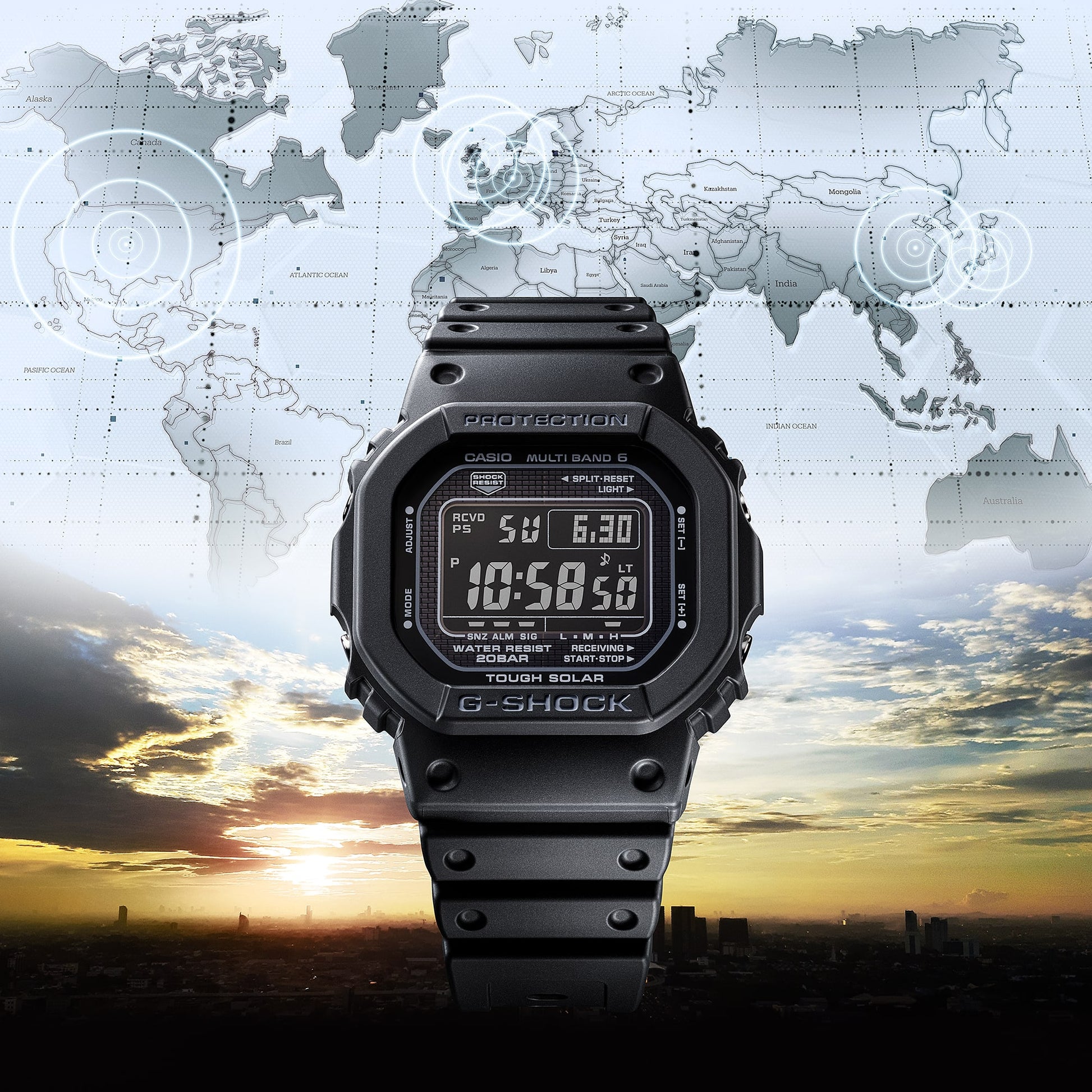 Casio GW5000HS-1 | G-SHOCK DIGITAL Black