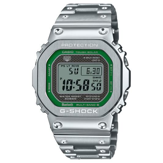 Casio GMWB5000D-3 | GMWB5000D-3 | Stainless Steel Watch in G-SHOCK Green | Casio