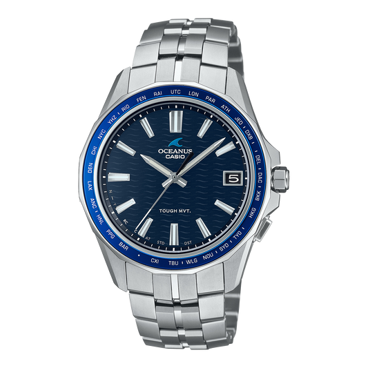 Casio OCWS400-2A | OCEANUS Manta Blue, Light blue