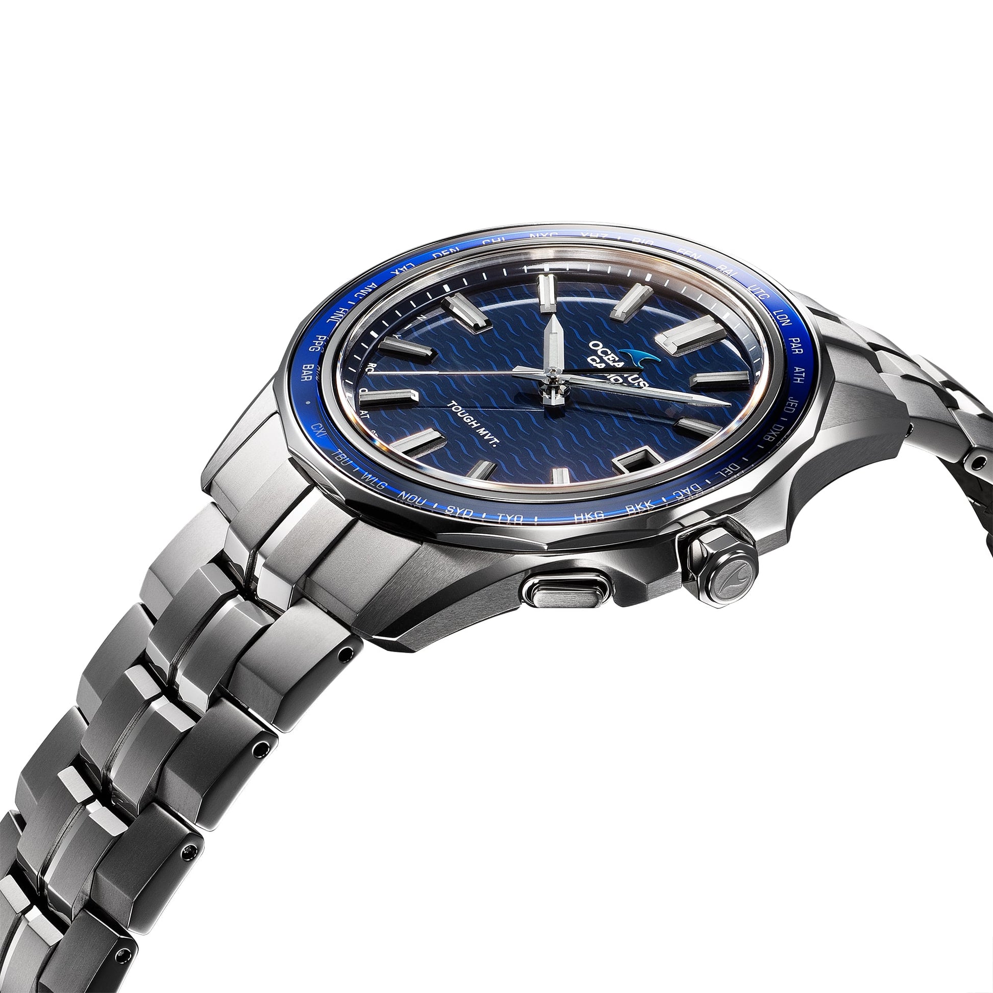 Casio OCWS400-2A | OCEANUS Manta Blue, Light blue
