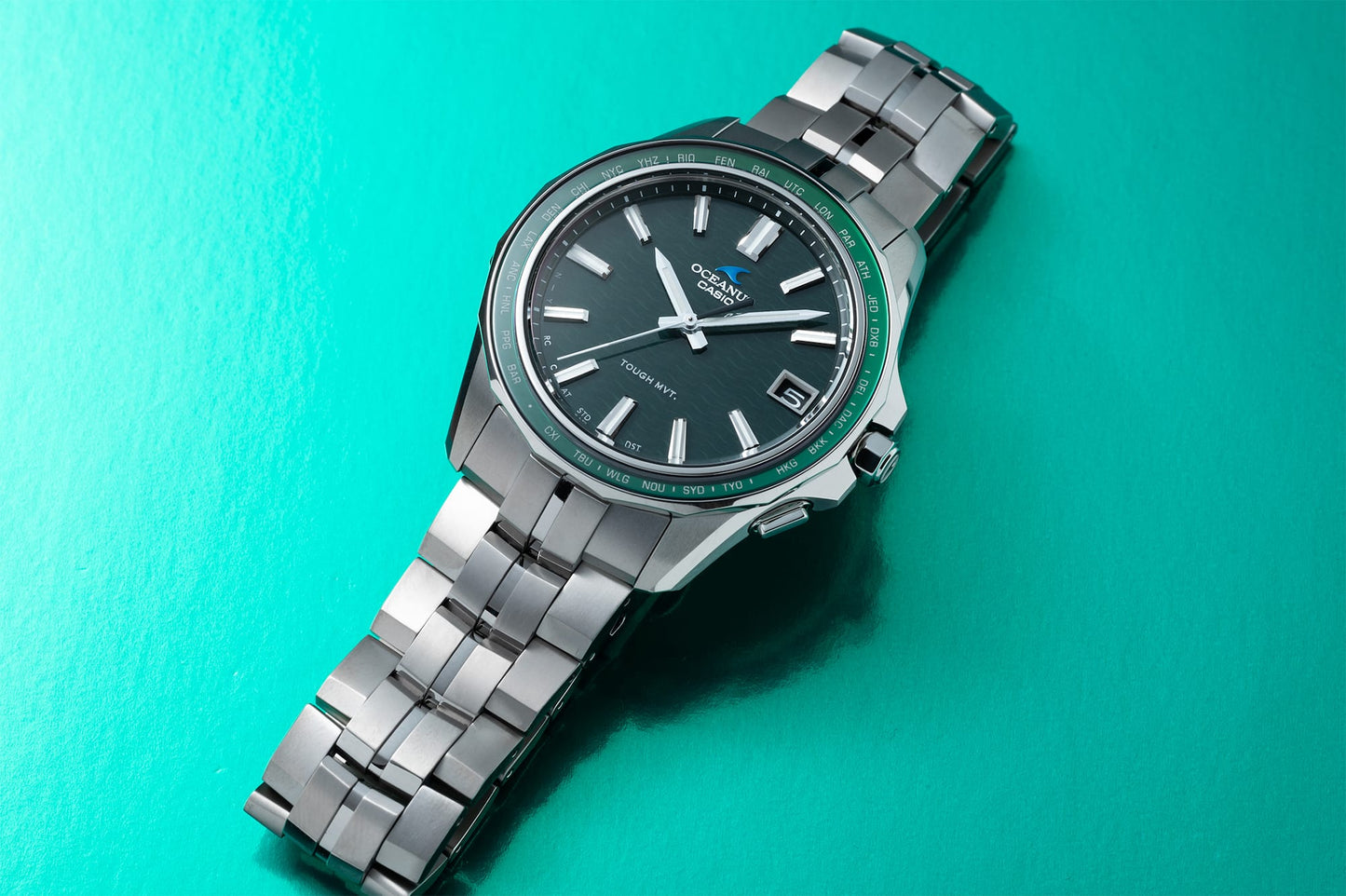 Casio OCWS400-3A | OCEANUS Manta Green