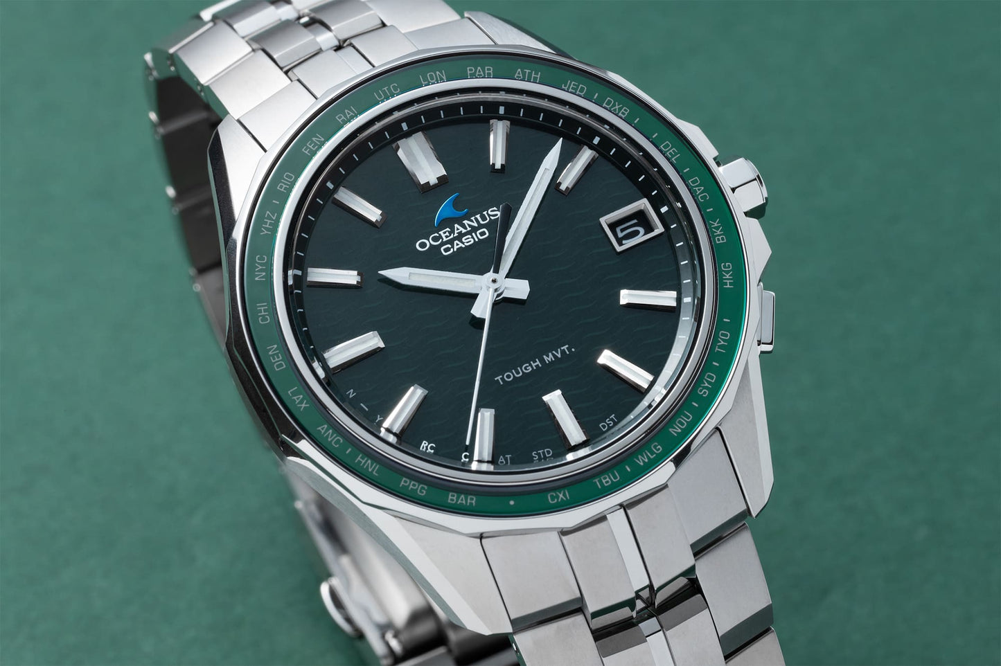 Casio OCWS400-3A | OCEANUS Manta Green