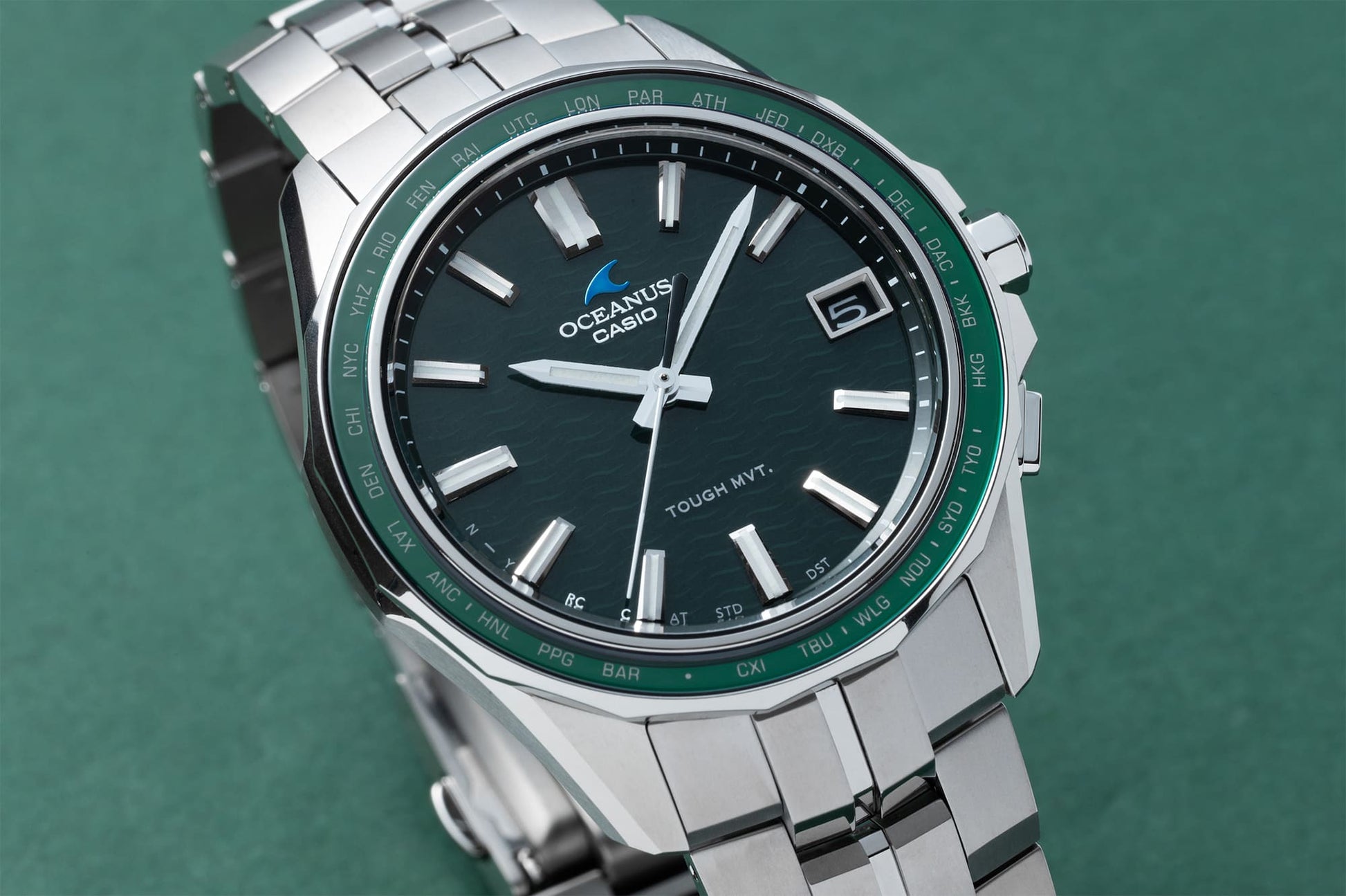 Casio OCWS400-3A | OCEANUS Manta Green