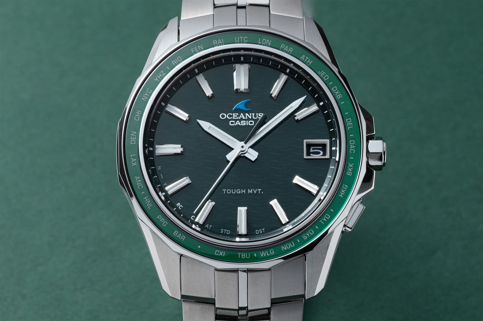 Casio OCWS400-3A | OCEANUS Manta Green