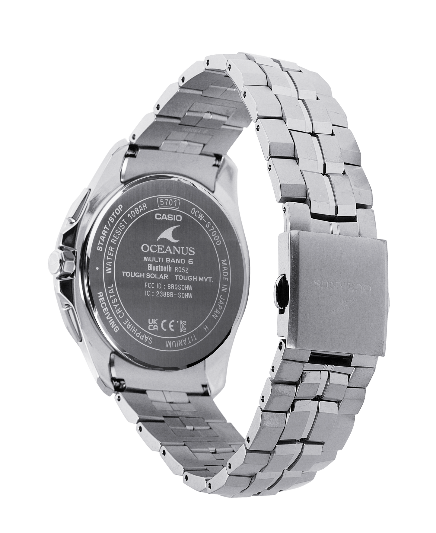 Casio OCWS7000D-7A | OCEANUS Manta Blue, Light blue