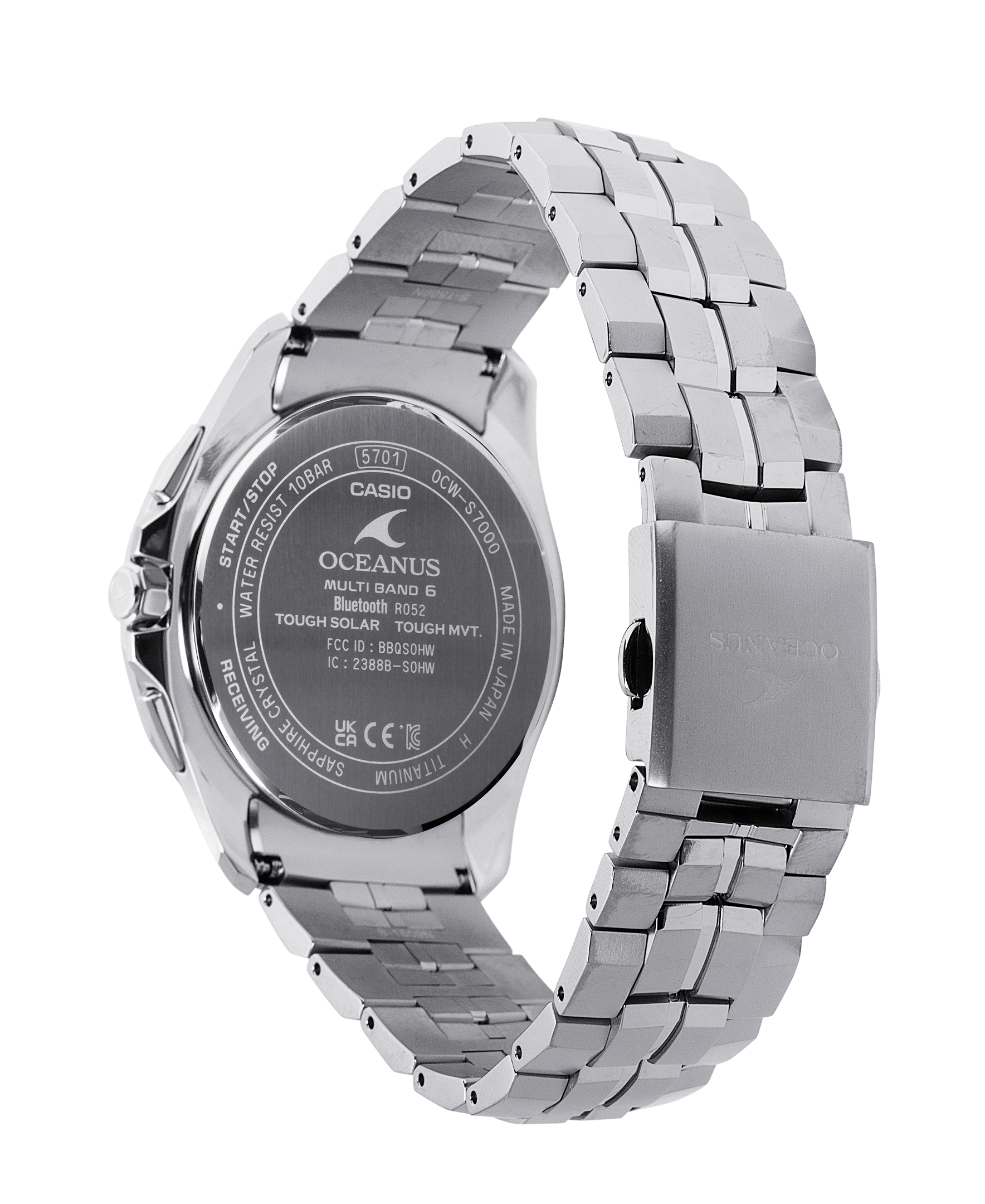 Casio OCWS7000D-7A | OCEANUS Manta Blue, Light blue