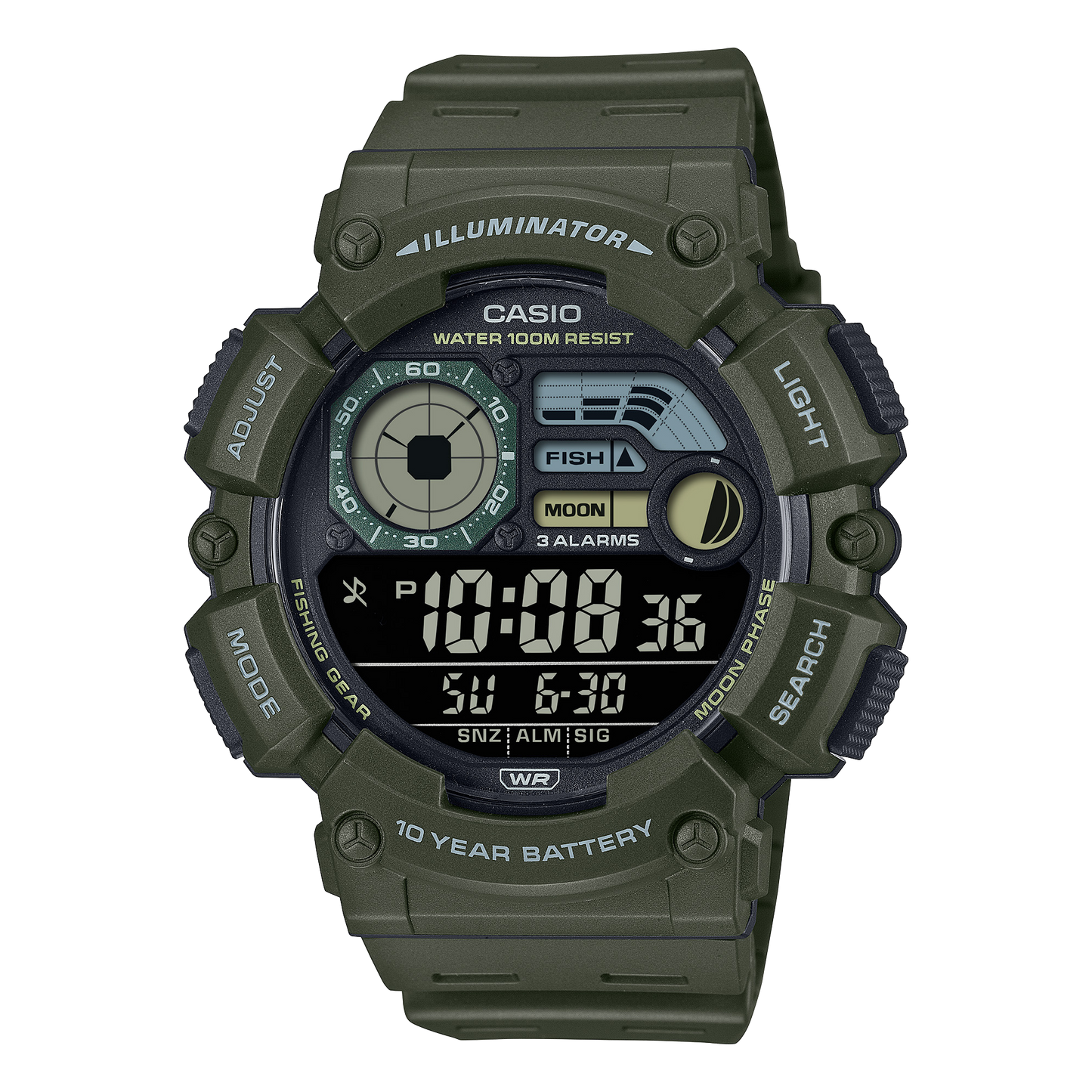 Casio WS1500H-3BV | Digital Green