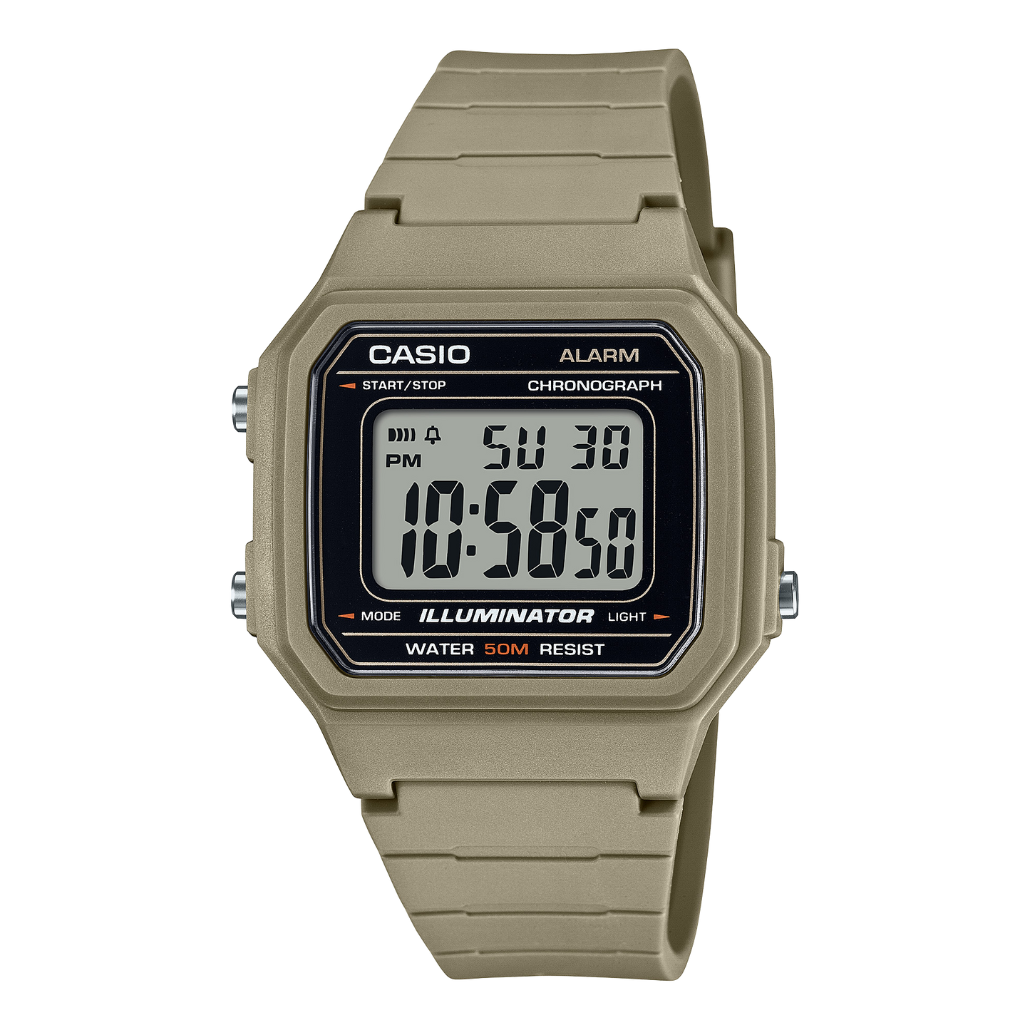 Casio W217H-5AV | Digital Brown