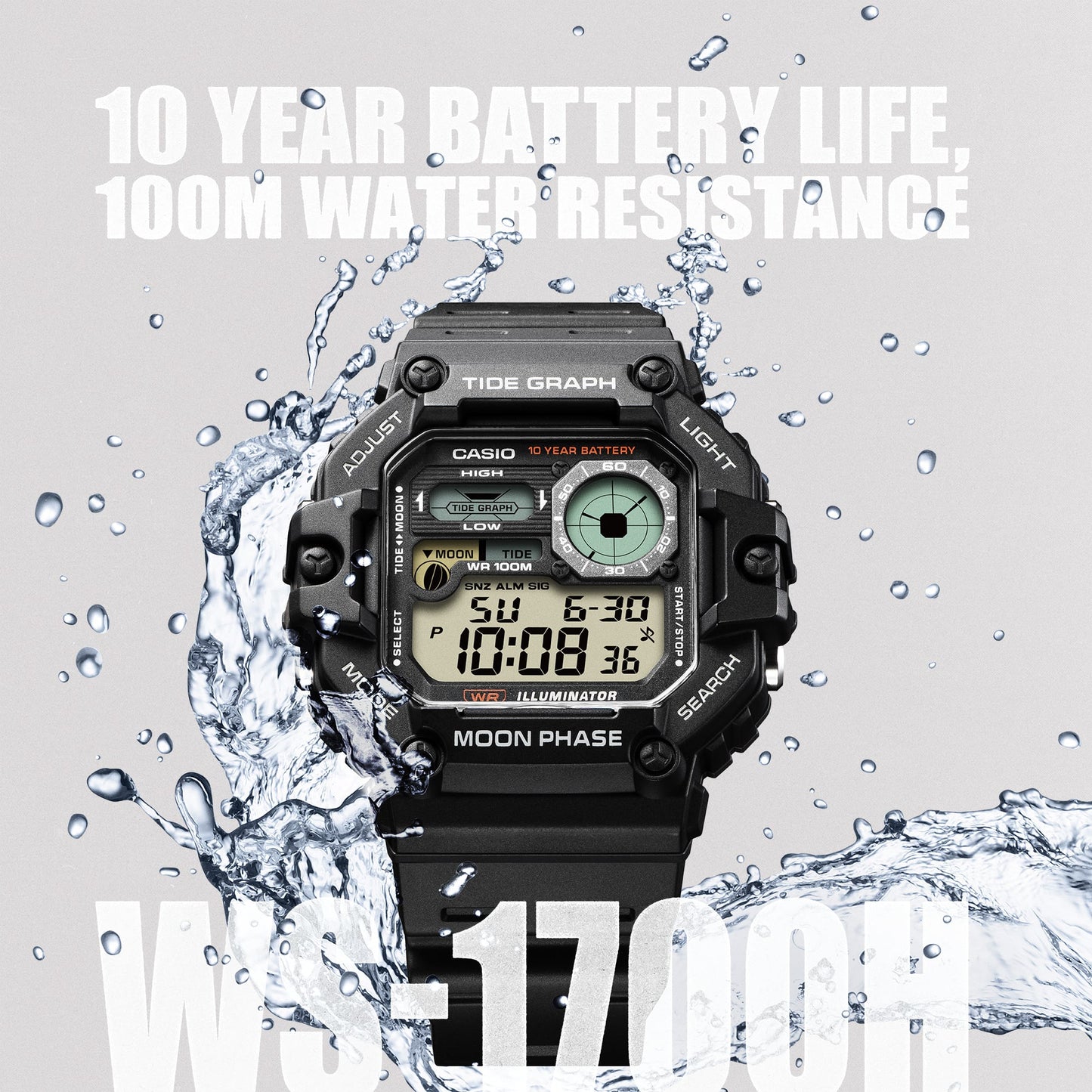 Casio WS1700H-1AV Black