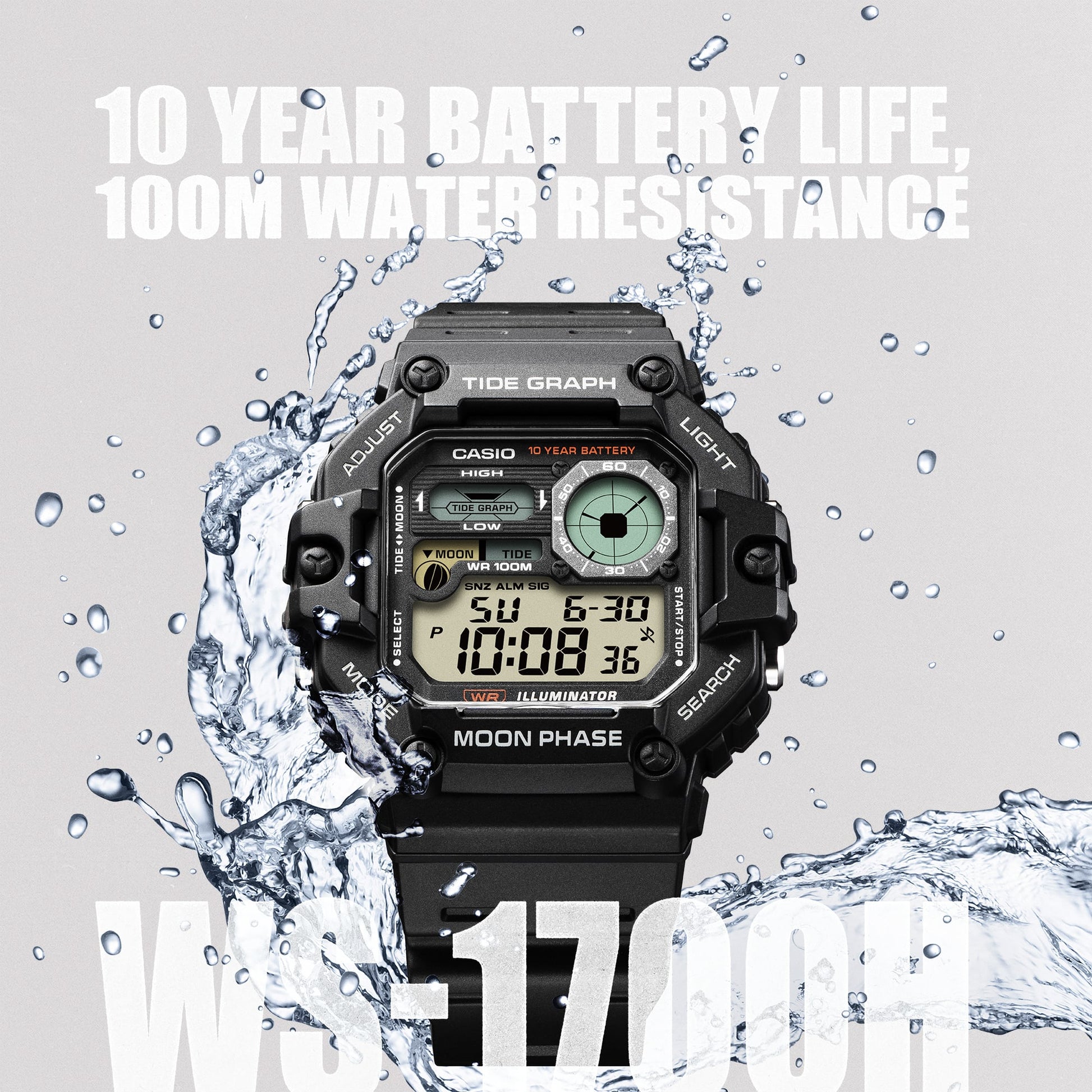Casio WS1700H-1AV Black