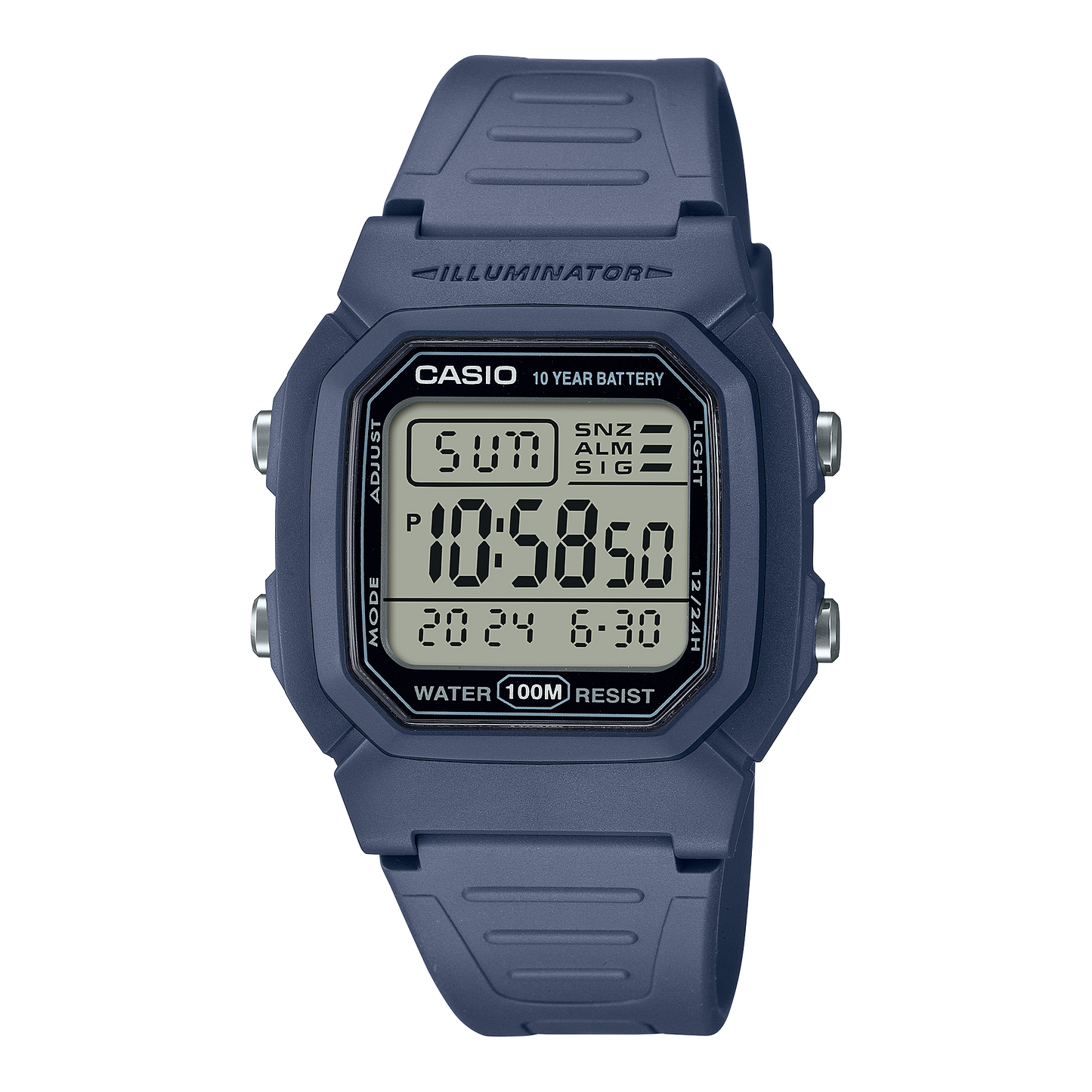 Casio W800H-2AV | Digital Blue, Light blue