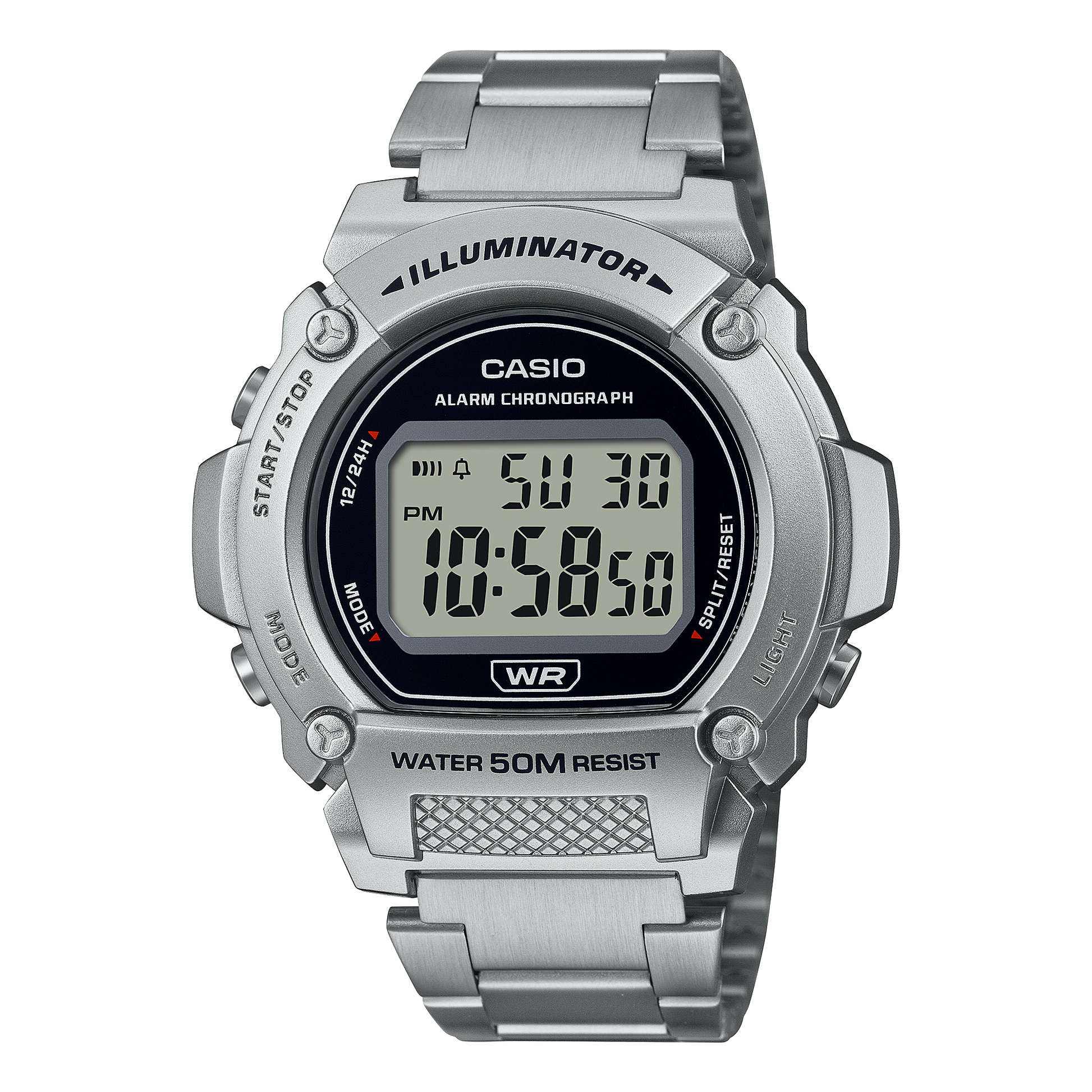 Casio W219HD-1AV Silver