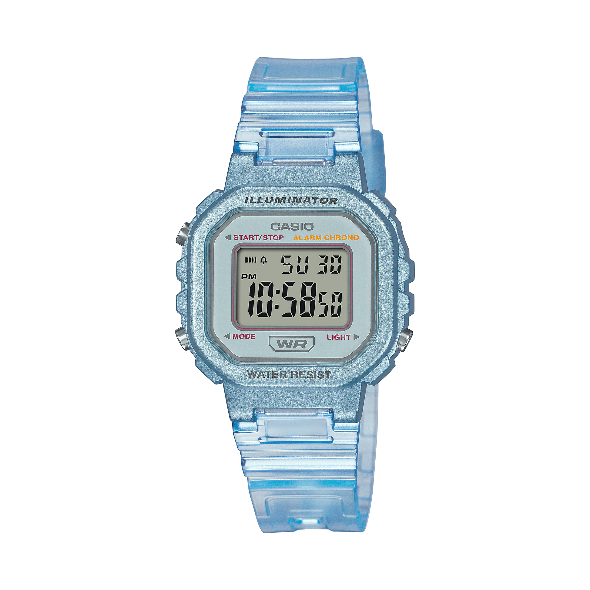 Casio LA20WHS-2A | Light Blue Watch | Slim Watch