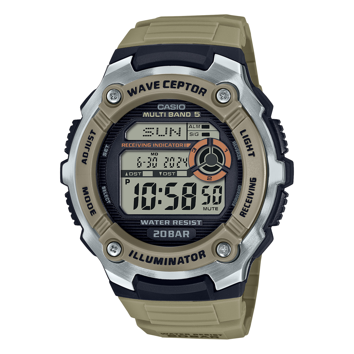 Casio WV200R-5A | Digital Brown