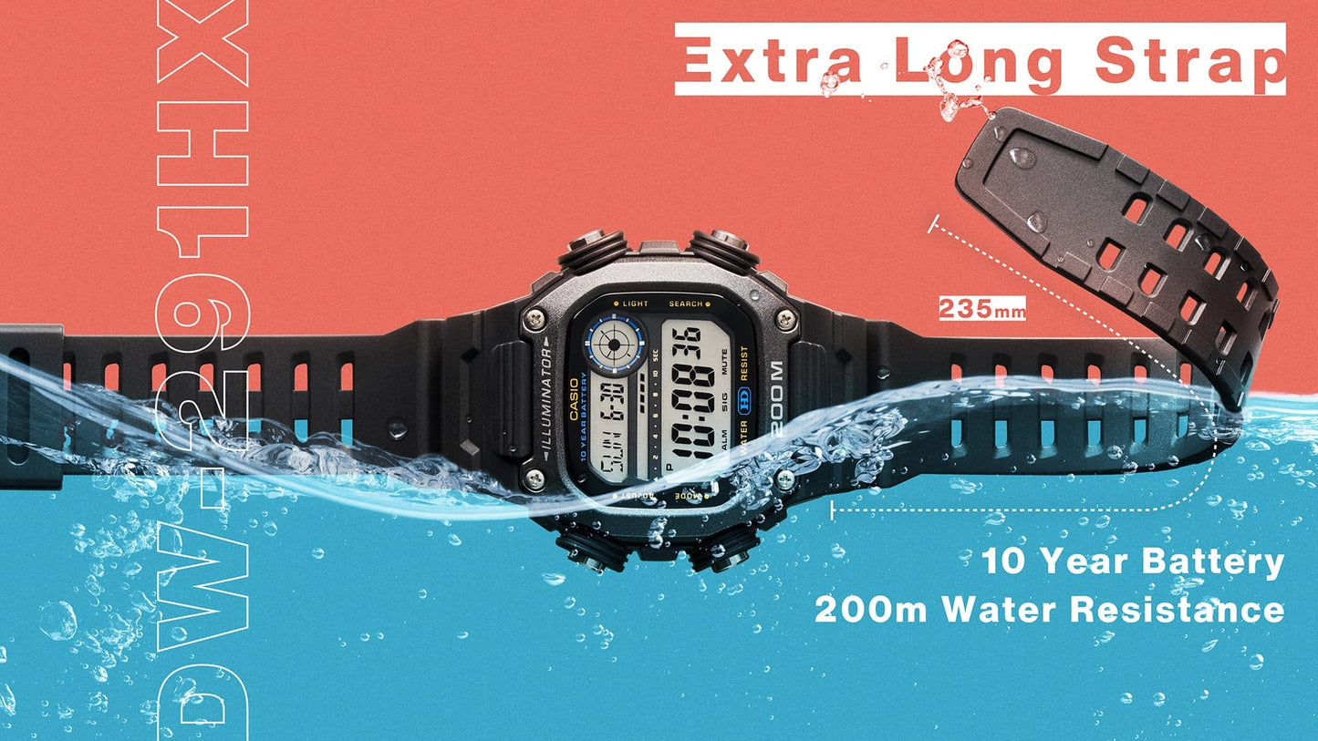 Casio DW291HX-1AV Gray