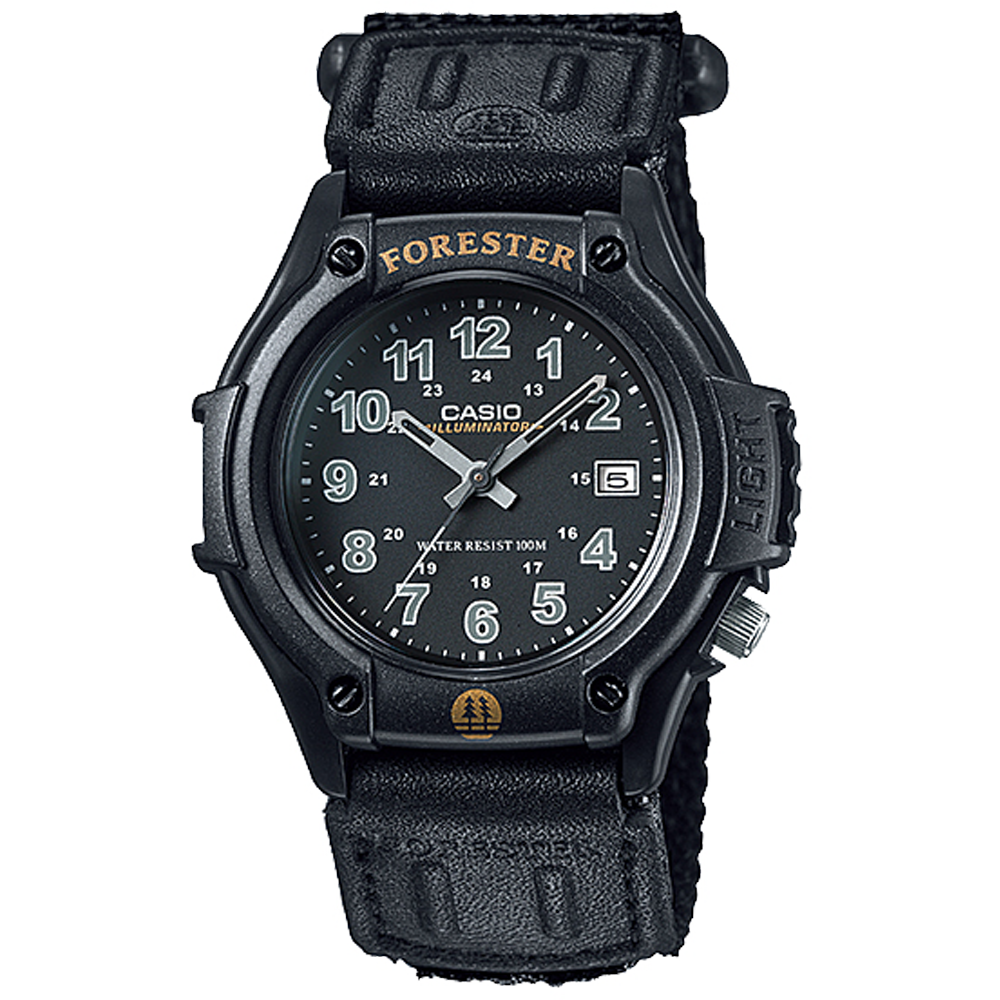 Casio FT500WC-1BV | Black Leather Analog Watch