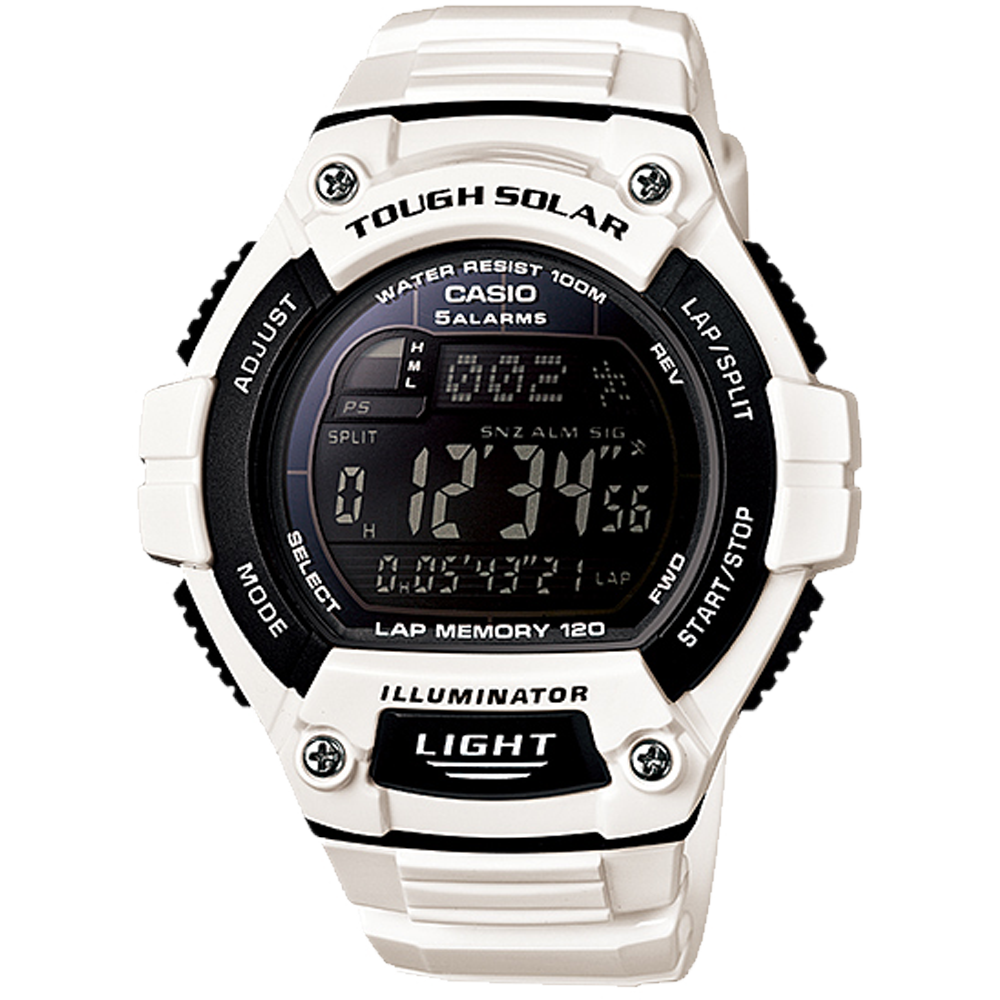 Casio WS220C-7BV | Tough Solar Men's White Sporty Watch