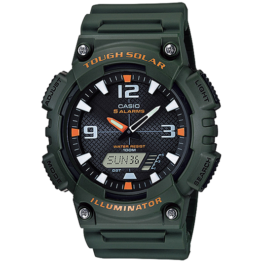 Casio AQS810W-3AV | Analog-Digital Forest Green Watch
