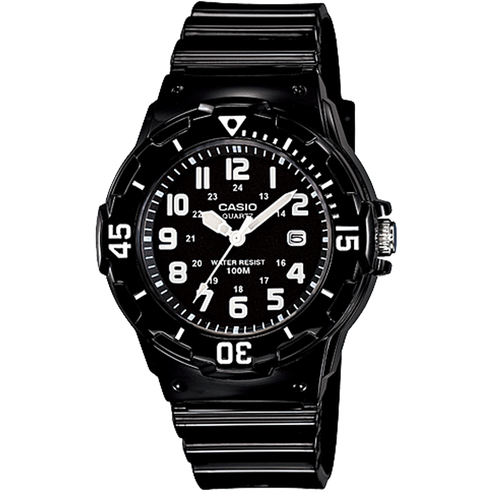 Casio LRW200H-1BV | Black and White Analog Watch