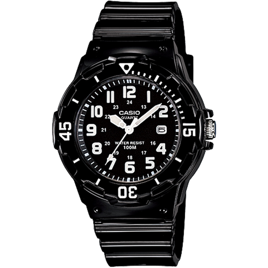 Casio LRW200H-1BV | Black and White Analog Watch