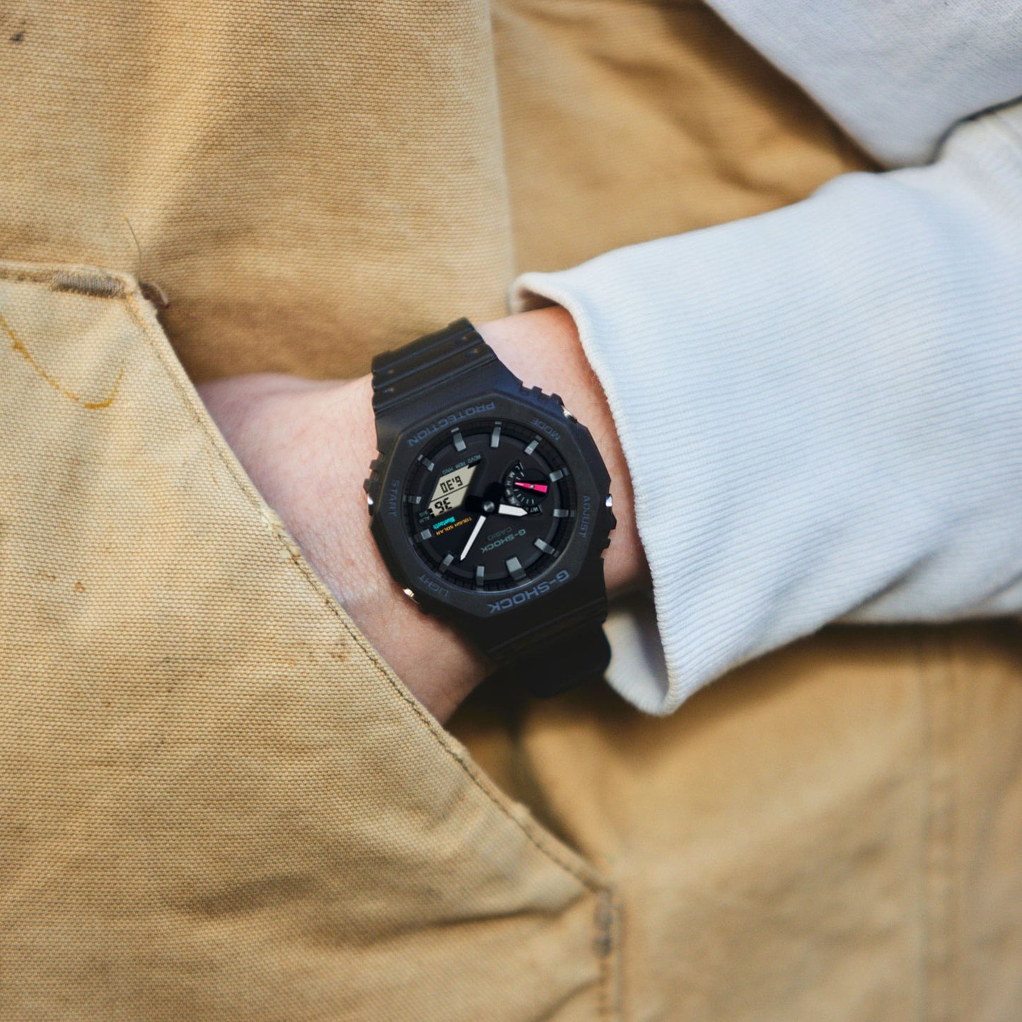 Casio GAB2100-1A | Black Analog-Digital Men's Watch - G-SHOCK