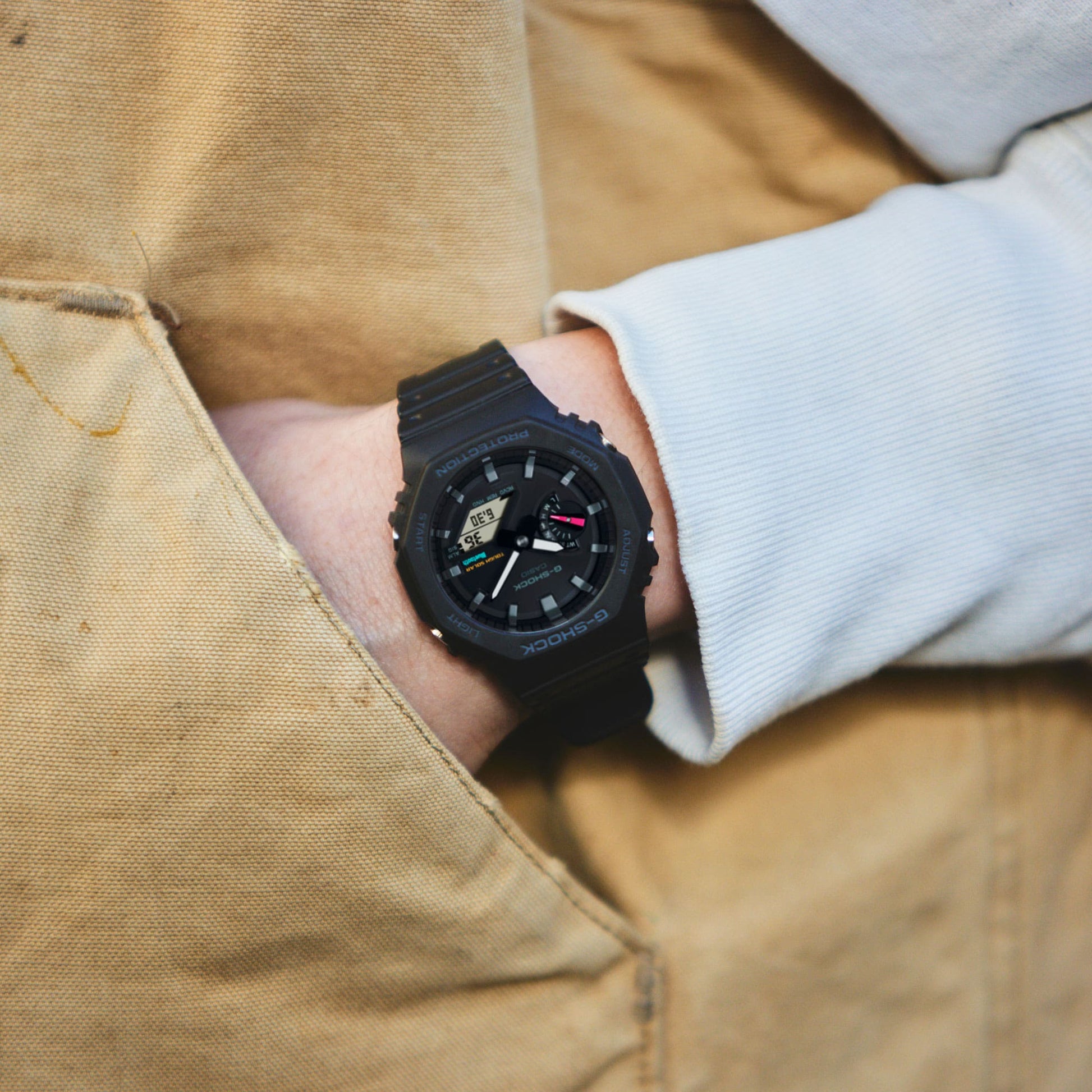 Casio GAB2100-1A | Black Analog-Digital Men's Watch - G-SHOCK