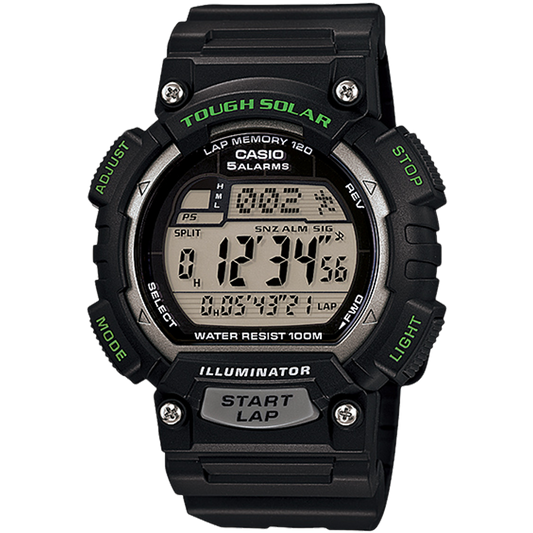 Casio STLS100H-1AV | Tough Solar - Black Digital Men's Watch