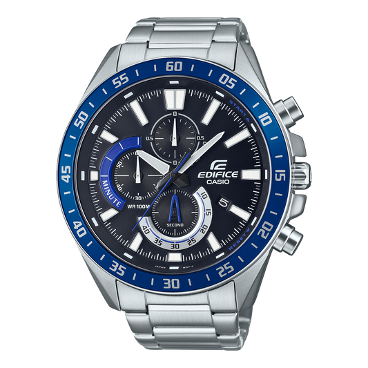Casio EFV620D-1A2V | EDIFICE Blue Bezel Chronograph Watch