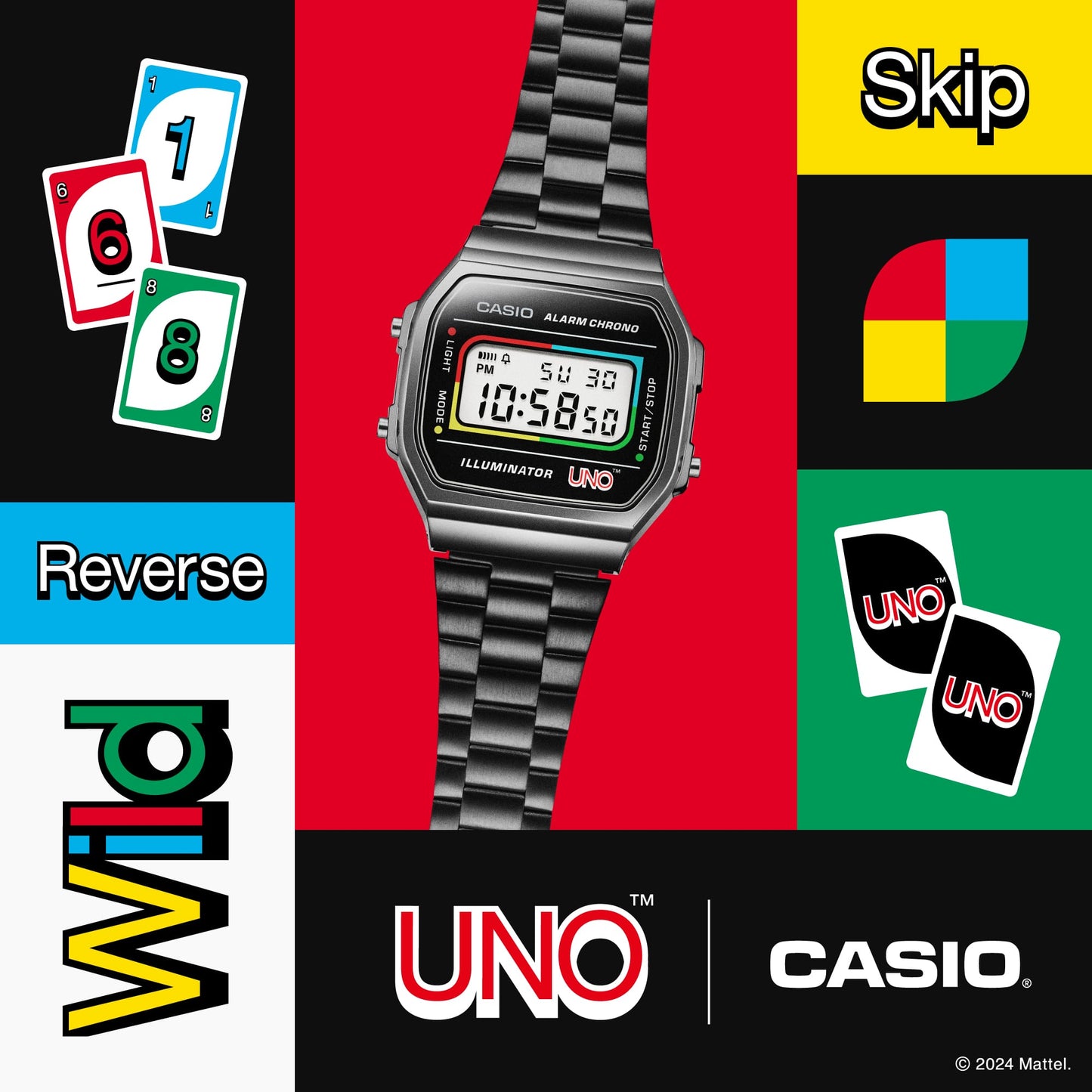 Casio A168WEUC-1A VINTAGE Black