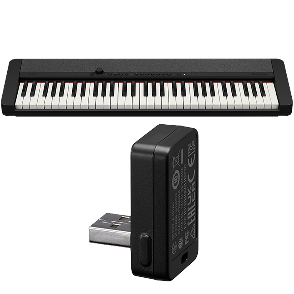Casio CTS1BKBT | Casiotone Black Portable Keyboard with Wireless Adaptor
